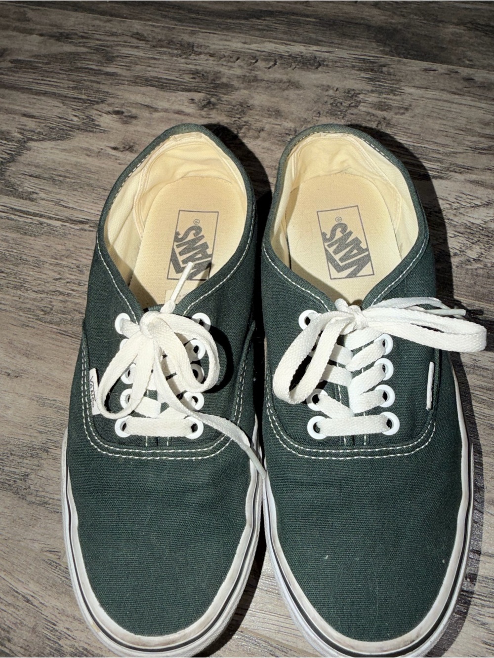 Vans Classic Lace-Up Shoes in Dark Green